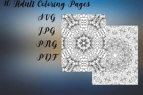 10 Coloring Page Bundle: A Creative Escape for Everyone