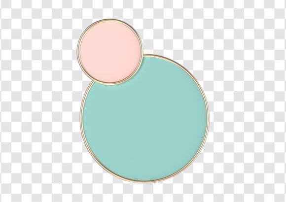 2840 Decorative Plate Isolated for Designers