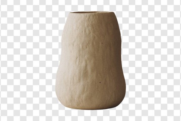 646 Decorative Clay Vase Isolated for Creative Projects