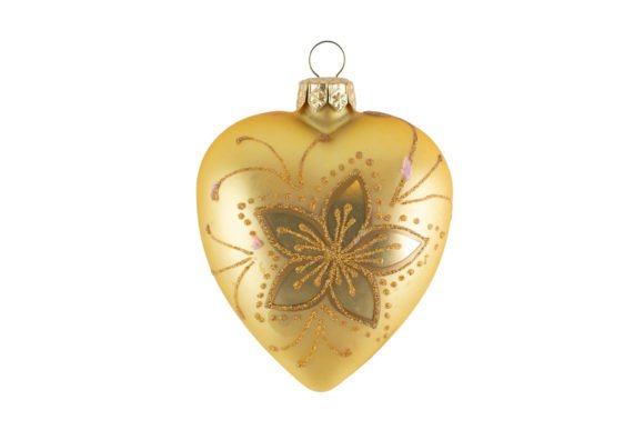 6748 Gold Decorative Heart Isolated – A Strategic Design Asset for Impactful Visual Communication