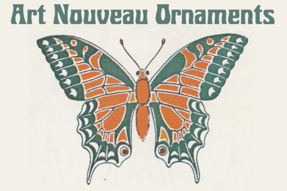Art Nouveau Ornaments PLUS BONUS FONT