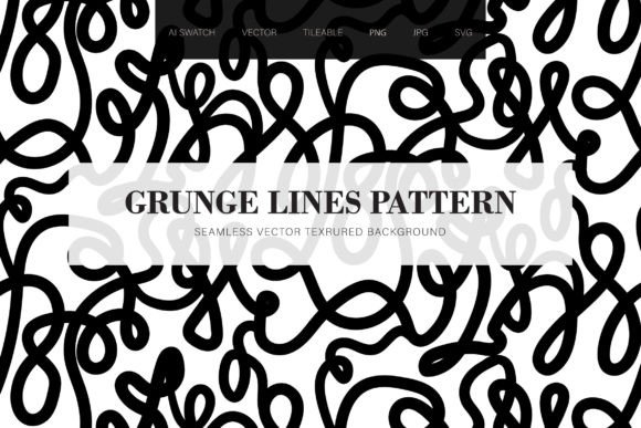 Black Grunge Lines Seamless Pattern: A Stylish and Versatile Design Solution