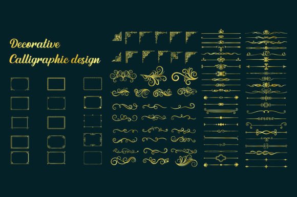 Calligraphy Decorative Designs in EPS Vector Format