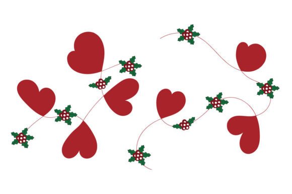 Christmas Together Hearts Holly Ornament