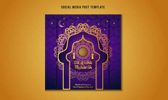 Creating a Decorative Eid Mubarak Social Media Post for Impactful Celebrations