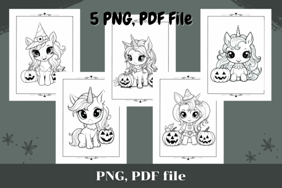 Cute Unicorn Halloween Coloring Pages: A Magical Addition to Your Creative Projects