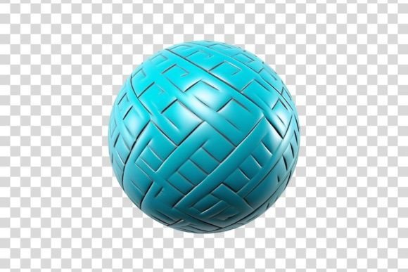 Cyan Decorative Orb Isolated: A Versatile Tool for Creative Workflows