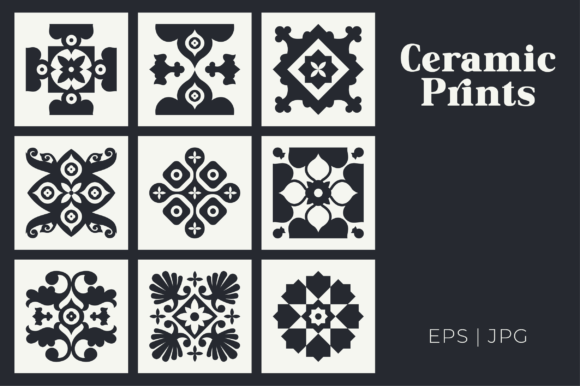 Decorative Ceramic Prints for Modern Design Projects