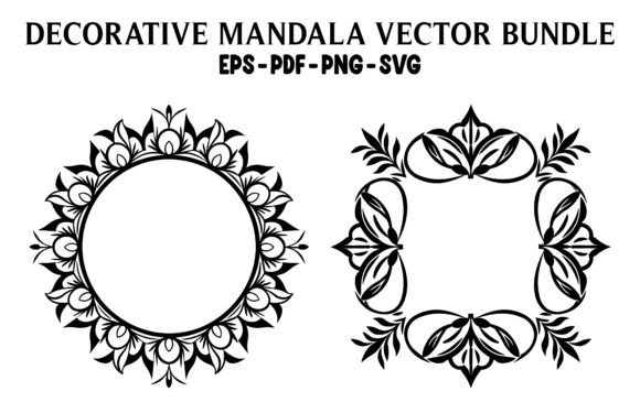 Decorative Mandala Vector SVG Set Free