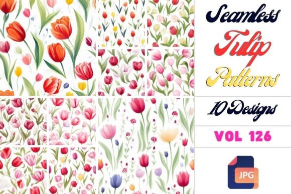 Decorative Patternscape, Ranya: A Creative Collection of Tulip Patterns
