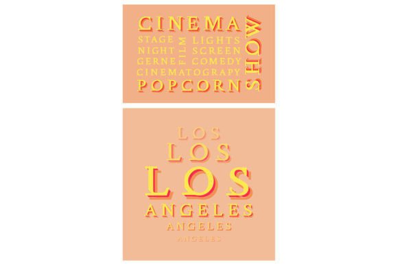 Decorative Repeat Word Message Set