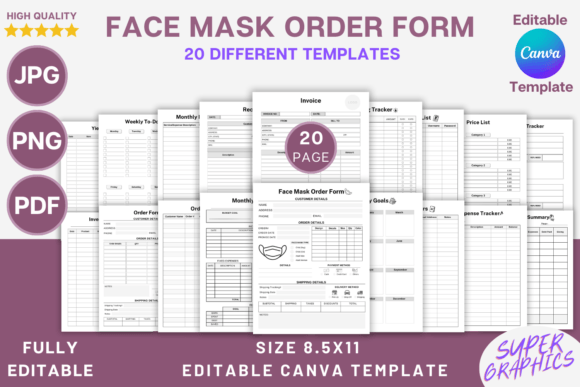 Editable Face Mask Order Form Canva Temp: A Comprehensive Guide
