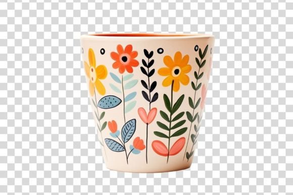 Enhance Your Creative Workflow with the 1058 Decorative Plant Pot Isolated