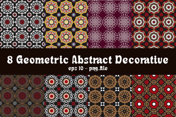 Geometric Abstract Decorative Patterns: A Versatile Design Element for Modern Creativity