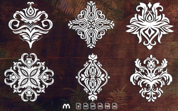 Laser Cut Decorative Flower Greeting SVG