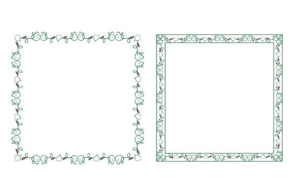 Ornament Christmas Square Border Frame: A Versatile Design Element for Holiday Projects