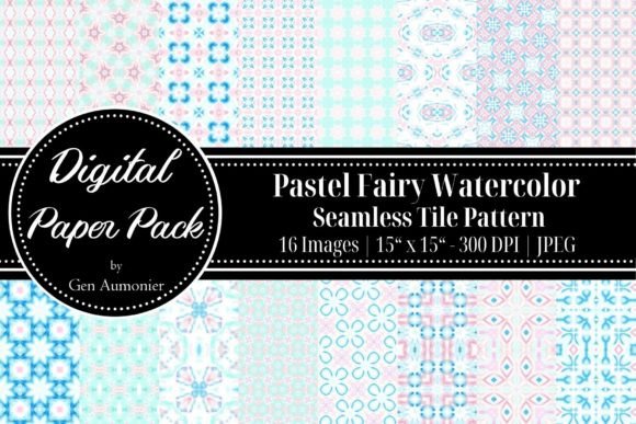 Pastel Fairy Seamless Tile Patterns