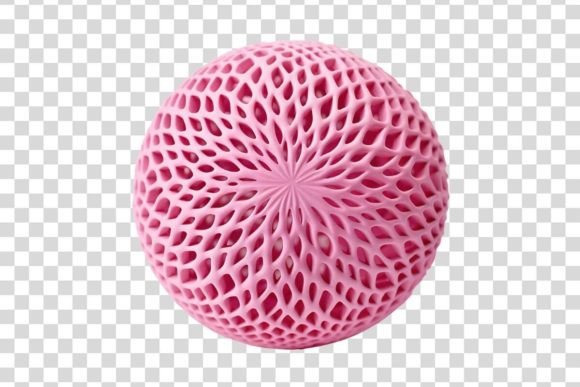 Pink Decorative Orb Isolated: A Versatile Element for Creative Design