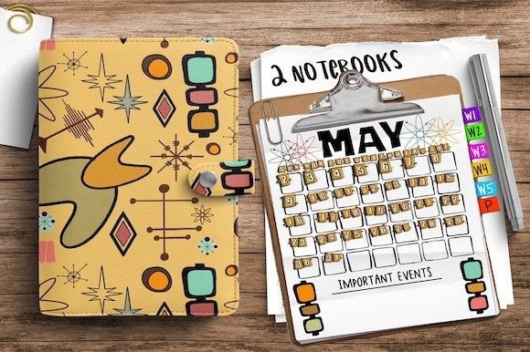 Retro Digital Notebooks Bundle