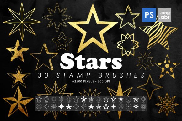 Stars Photoshop Stamp Brushes