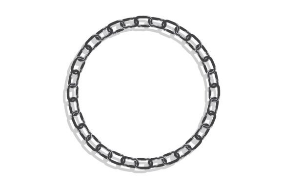 Steel Round Chain Frame for Decorative Headers
