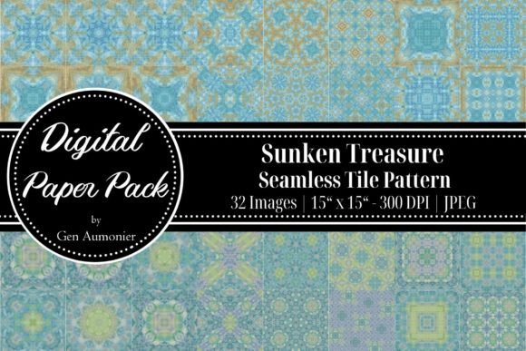 Sunken Treasure Seamless Tile Patterns