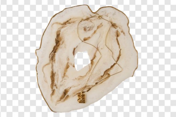 Transform Your Design Projects with the 4602 Beige Decorative Plate Isolated