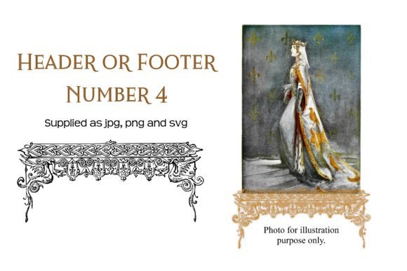 Vintage Decorative Header or Footer 4