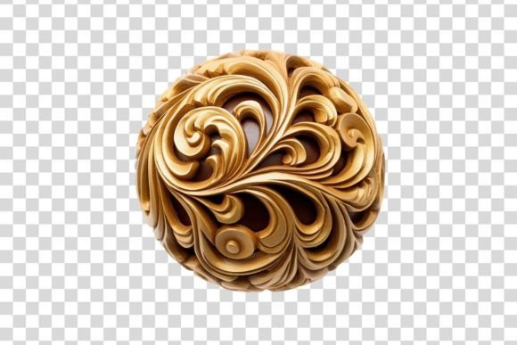 Wooden Decorative Sphere Isolated