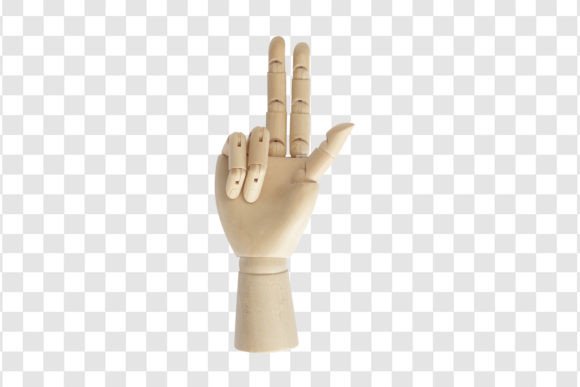 Wooden Hand Decorative Design for Creative Projects